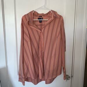 Venezia brand striped button up blouse size 22/24